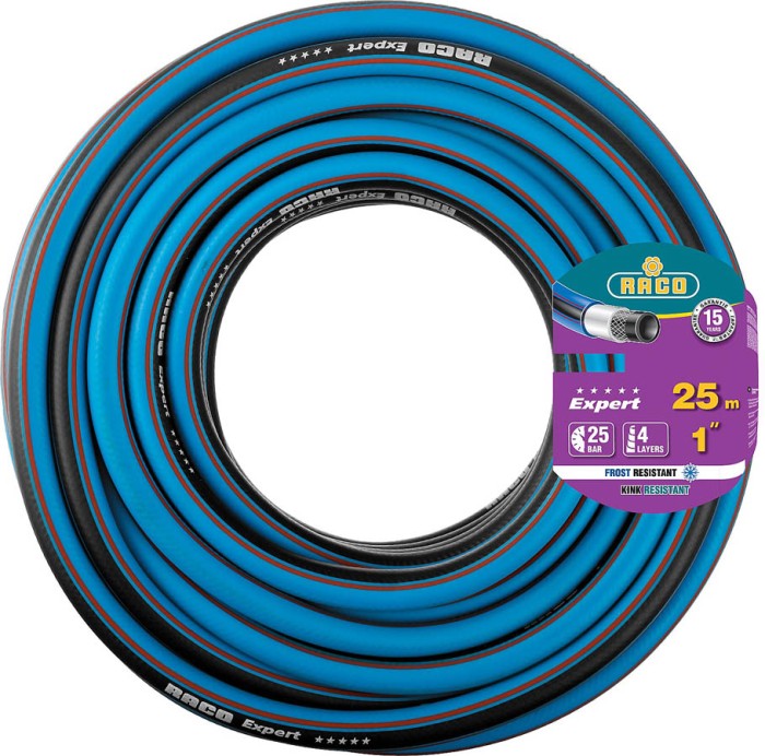 RACO 1" x 25 м, 25 атм., 4-х слойный, армированный, шланг поливочный EXPERT 40302-1-25_z01