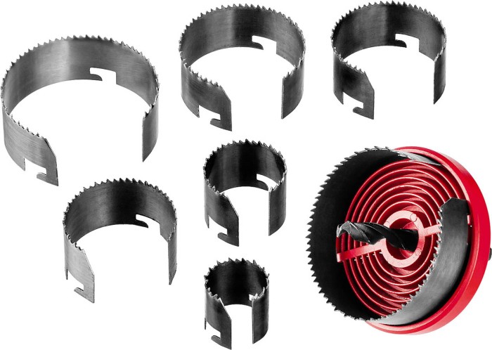 ЗУБР  26-32-38-45-50-56-63мм, 7шт пила кольцевая наборная по дереву 29593-H7-18